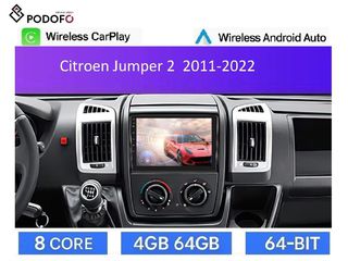 Citroen Jumper 2 (2011-2022) Android Car Radio 9" 4+64GB 8-Core Ασύρματο CarPlay & Aσύρματο Android Auto GPS WiFi DSP FM/RDS