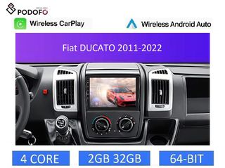 Fiat DUCATO (2011-2022) Android Car Radio 9" 2+32GB Ασύρματο CarPlay & Aσύρματο Android Auto GPS WiFi EQ