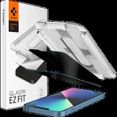 Spigen EZ Fit GLAS.tR Slim Privacy Full Face Tempered Glass 2τμχ (iPhone 16e / 14 / 13 / 13 Pro)