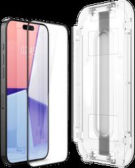 Spigen 0.58mm Full Glue Full Face Tempered Glass 2τμχ Μαύρο (iPhone 15 Pro Max)