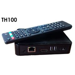 Δέκτης IPTV TH100 set top box με προγραμματιζόμενο τηλεχειριστήριο & μνήμη RAM 512 MB 4GB Linux OS