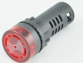 Buzzer με κόκκινο flash 12Volt για ειδοσποίηση SOS συνδεση με Gps Tracker FOR ALARM με πολύ δυνατό του ήχο 80db mod. AD16