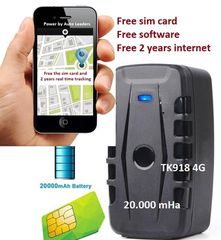 Φορητή συσκευή Gps με μαγνήτη και μπαταρία 20.000 mAh μαζί με κάρτα sim με 2 χρόνια internet και δωρεάν πρόγραμμα για ζωντανή παρακολούθηση ΤΚ918-2