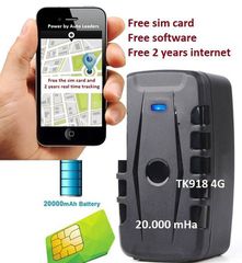 Φορητό Gps με μαγνήτη και μπαταρία 20.000 mAh με κάρτα sim & με 2 χρόνια internet - δωρεάν πρόγραμμα εντοπισμός παρακολούθηση ΤΚ918-2
