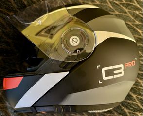 ΚΡΑΝΟΣ FLIP UP SCHUBERTH C3 PRO(M)Medium size 56/57, SESTANTE RED Με ενσωματωμένη επικοινωνία SENA SC10U