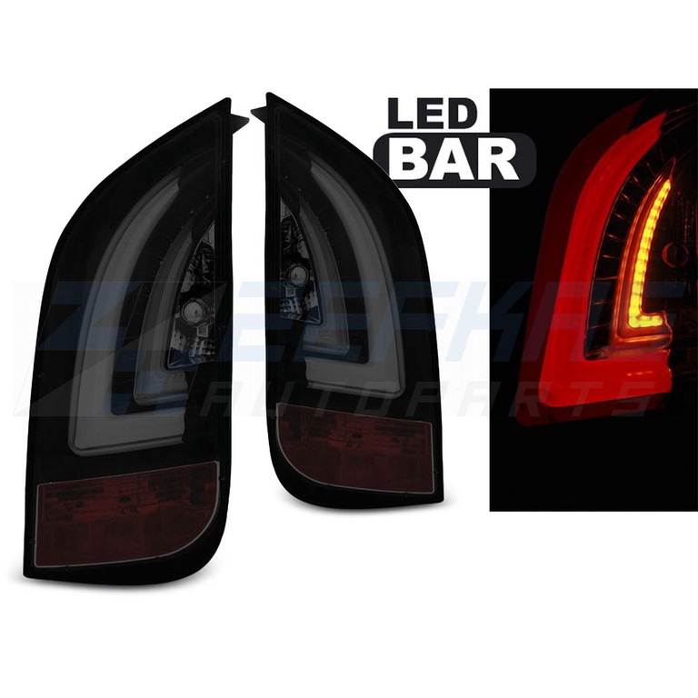 LED BAR ΦΩΤΑ ΠΙΣΩ ΦΩΤΕΙΩΝ SMOKE BLACK ταιριάζει VW UP! 3.11- / SKODA CITIGO 12.11-