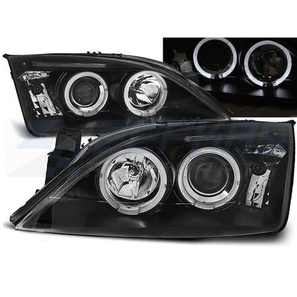 Φανάρια εμπρός FORD MONDEO 09.00-05.07 ANGEL EYES ΜΑΎΡΟ