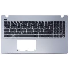 Πληκτρολόγιο - Laptop Keyboard Palmrest για Asus X550 X550C X550C-XO113H X550CA X550CA-CJ677H 0KNB0-612SIT00 90NB00T1-R31US0 90NB00T1-R31UK0 13NB00T1AP1202 MP-11N63US-5281W US Silver ( Κωδ.40055USPALM