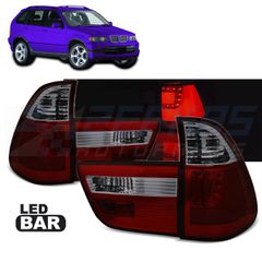 LED BAR ΦΩΤΑ ΠΙΣΩ κόκκινο φυμέ ταιριάζει σε BMW X5 E53 09.99-10.03