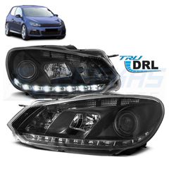 ΦΑΝΑΡΙΑ TRUE DRL BLACK ταιριάζει σε VW GOLF 6 10.08-12
