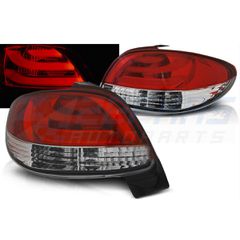 ΠΊΣΩ ΦΏΤΑ PEUGEOT 206 10.98- ΚΌΚΚΙΝΟ ΛΕΥΚΌ LED BAR