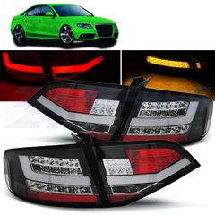 LED ΦΩΤΑ ΠΙΣΩ ΜΑΥΡΑ ταιριάζει σε AUDI A4 B8 08-11 SEDAN