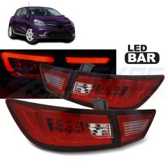 ΠΊΣΩ ΦΏΤΑ RENAULT CLIO IV 13-16 HATCHBACK LED BAR ΚΌΚΚΙΝΟ ΛΕΥΚΌ