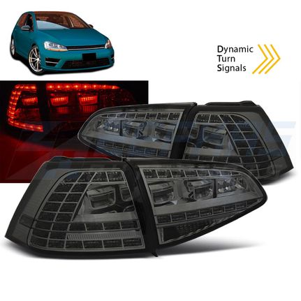LED ΦΩΤΑ ΠΙΣΩ SPORT SMOKE SEQ ταιριάζει σε VW GOLF 7 13-17