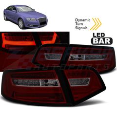 LED BAR ΦΩΤΑ ΠΙΣΩ ΦΩΤΕΙΩΝ RED SMOKE SEQ ταιριάζει σε AUDI A6 08-11 SEDAN