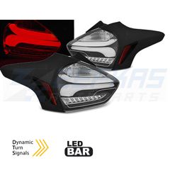 ΠΊΣΩ ΦΏΤΑ FORD FOCUS 3 15-18 HATCHBACK ΜΑΎΡΟ SEQ LED