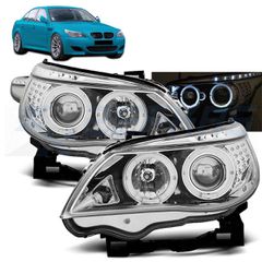 ΦΑΝΑΡΙΑ Angel eyes ΧΡΩΜΙΝΗ ΕΝΔΕΙΞΗ LED ταιριάζει σε BMW E60/E61 03-07