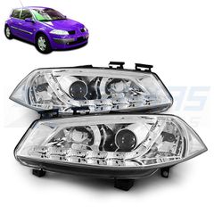 Φανάρια εμπρός RENAULT MEGANE II 11.02-12.05 DAYLIGHT CHROME