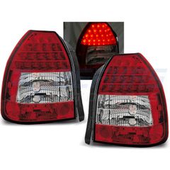 ΠΊΣΩ ΦΏΤΑ HONDA CIVIC 09.95-02.01 3D ΚΌΚΚΙΝΟ ΛΕΥΚΌ LED