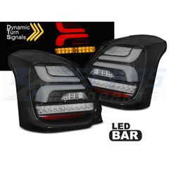 ΠΊΣΩ ΦΏΤΑ SUZUKI SWIFT VI 17- ΜΑΎΡΟ LED SEQ