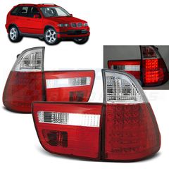 ΦΩΤΑ ΠΙΣΩ LED ΚΟΚΚΙΝΑ ΛΕΥΚΑ ταιριάζει σε BMW X5 E53 09.99-10.03