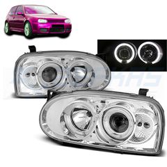 ΦΑΝΑΡΙΑ Angel eyes ΧΡΩΜΙΟΥ ταιριάζει σε VW GOLF 3 09.91-08.97