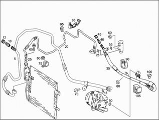 MERCEDES A CLASS W168 ΣΩΛΗΝΕΣ - ΜΑΡΚΟΥΤΣΙΑ A/C