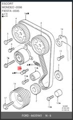 ρουλεμαν χρονισμου Ford Mondeo Fiesta Focus Orion Escort , 22792 , 1391 , T41008 , 7786-21010 . 6635941