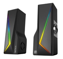 Serioux SRXS-X167 SRXS-X167 Ηχεία Υπολογιστή 2.0 με RGB Φωτισμό και Bluetooth Ισχύος 6W