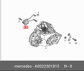 κεντρικο ρουλεμαν συμπλεκτη Mercedes A class W168 , A class W169 , B class W245 , Vaneo 414 , με κωδικο : A0022501815 , 810022 , 1100026 , 510000910