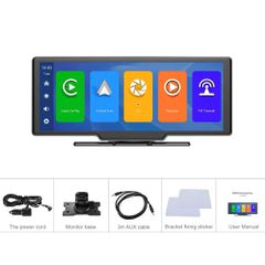 Φορητή Οθόνη Αυτοκινήτου 9.3" MP5 με Ασύρματο CarPlay, Android Auto, Μπροστινή Κάμερα DVR & BT-thumb-14