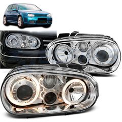 ΦΑΝΑΡΙΑ Angel eyes ΧΡΩΜΙ ταιριάζει σε VW GOLF 4 09.97-09.03