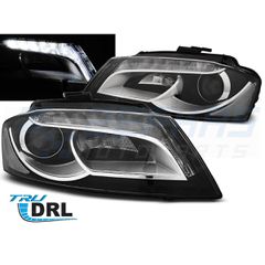 ΦΑΝΑΡΙΑ TRUE DRL ΜΑΥΡΑ ταιριάζει σε AUDI A3 8P 08-12