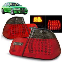 ΦΩΤΑ ΠΙΣΩ LED κόκκινο φυμέ ταιριάζει σε BMW E46 09.01-03.05 SEDAN
