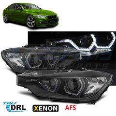 ΦΑΝΑΡΙΑ XENON ANGEL EYES LED DRL BLACK AFS ταιριάζει σε BMW F30/F31 10.11 - 05.15