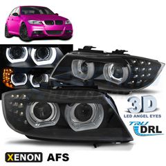XENON ΦΑΝΑΡΙΑ LED DRL BLACK AFS ταιριάζει σε BMW E90/E91 09-11