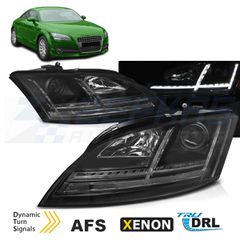 ΦΑΝΑΡΙΑ XENON LED DRL BLACK SEQ ταιριάζει σε AUDI TT 06-10 8J με AFS
