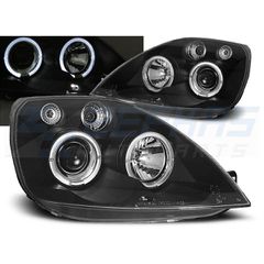 Φανάρια εμπρός FORD FIESTA MK6 05.02-08.05 ANGEL EYES ΜΑΎΡΟ