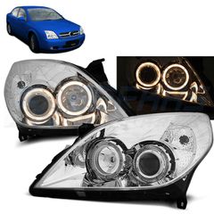 Φανάρια εμπρός OPEL VECTRA C 09.05-08 ANGEL EYES ΧΡΏΜΙΟ