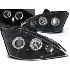 Φανάρια εμπρός FORD FOCUS 10.98-10.01 ANGEL EYES ΜΑΎΡΟ