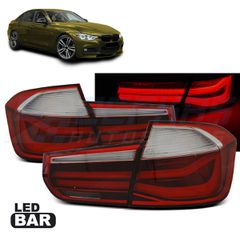 LED BAR ΦΩΤΑ ΠΙΣΩ ΦΩΤΕΙΩΝ κόκκινο φυμέ ταιριάζει σε BMW F30 11-15