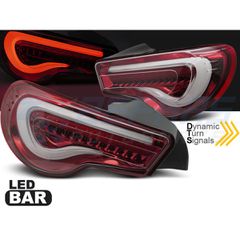 ΠΊΣΩ ΦΏΤΑ TOYOTA GT86 12-21 LED BAR ΚΌΚΚΙΝΟ ΛΕΥΚΌ SEQ