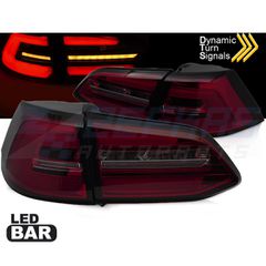 ΦΩΤΑ ΠΙΣΩ LED ΚΟΚΚΙΝΑ φώτα φυμέ SEQ ταιριάζει σε VW GOLF 7 17-19 SW