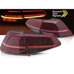 ΦΩΤΑ ΠΙΣΩ LED ΚΟΚΚΙΝΑ LED SEQ ταιριάζει σε VW GOLF 7 13-19