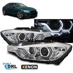 ΦΑΝΑΡΙΑ XENON ANGEL EYES LED DRL CHROME ταιριάζει σε BMW F30/F31 10.11 - 05.15