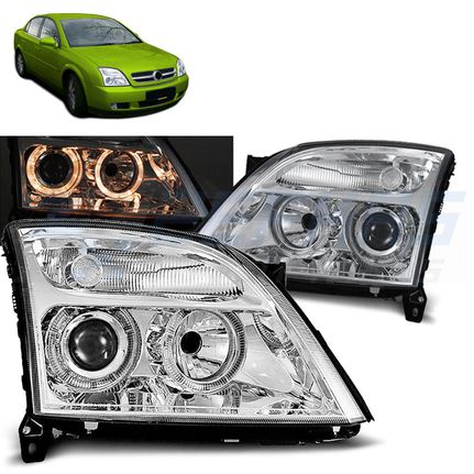 Φανάρια εμπρός OPEL VECTRA C 04.02-08.05 ANGEL EYES ΧΡΏΜΙΟ