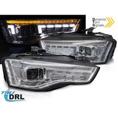 Φανάρια XENON LED CHROME SEQ για AUDI A5 11-16