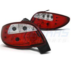 ΠΊΣΩ ΦΏΤΑ PEUGEOT 206 10.98- ΚΌΚΚΙΝΟ ΛΕΥΚΌ