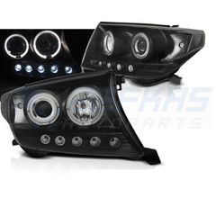 Φανάρια εμπρός TOYOTA LAND CRUISER FJ200 07-12 ANGEL EYES ΜΑΎΡΟ