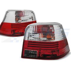 ΦΩΤΑ ΠΙΣΩ ΚΟΚΚΙΝΑ ΛΕΥΚΑ ταιριάζει σε VW GOLF 4 09.97-09.03